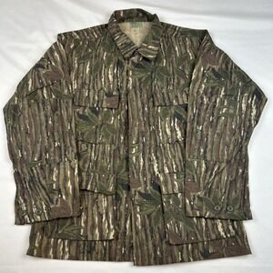 VTG NOS COAT COMBAT Medium Reg Realtree Camo Chamois Military Hunting 4 Pocket